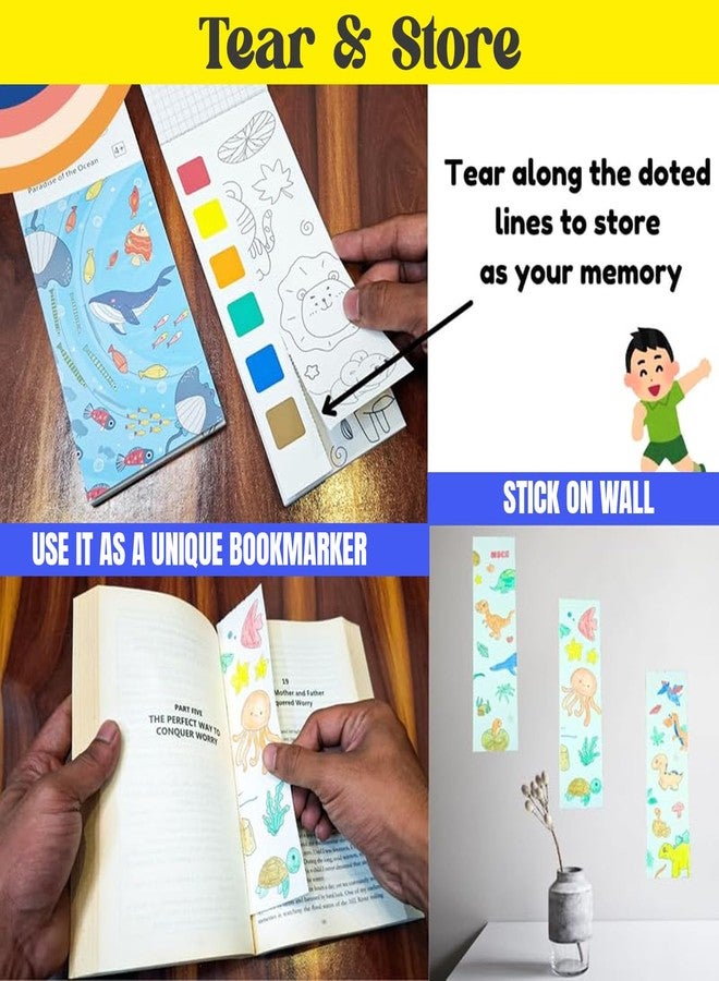 سنابترون مجموعة هدايا سنابترون للأطفال - 18 كتاب تلوين سحري / كتاب تلوين مائي مع فرشاة / كتب تلوين ورسم بألوان مائية في كل صفحة - أفضل هدايا عيد ميلاد بالجملة / مجموعة هدايا للأطفال - Image 2